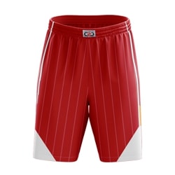 Silver Collection Basketball Shorts Red