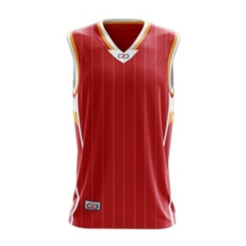 Silver Collection Basketball Singlet Red