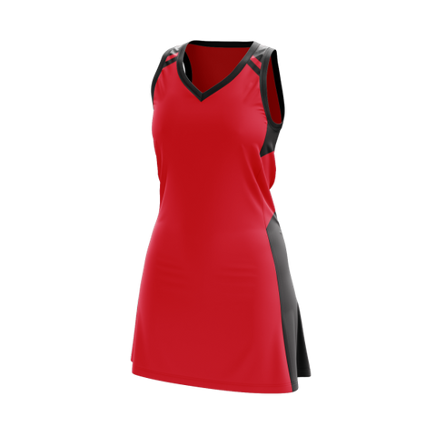Essential Netball Dress Red/Black