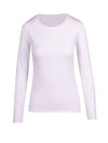 Ladies Long Sleeve T-shirts White Front View