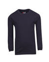 Kids Long Sleeve T-shirts Navy Front View