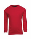 Kids Long Sleeve T-shirts Red Front View