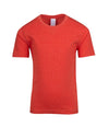 Kids Crew Neck Red Marl T-Shirt Front