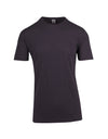 Mens Raw Cotton Wave T-shirt New Charcoal Front