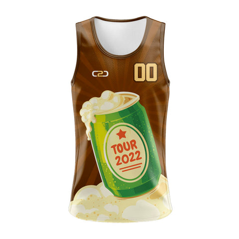 Custom End of Season Mens Youths Touch Singlet Front View